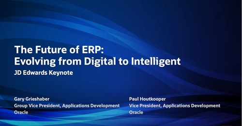 Oracle JD Edwards keynote presentation | BLUEPRINT 4D Conference | June 2022