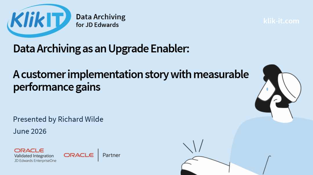E1 Upgrade SIG presentation | Data Archiving as an Upgrade Enabler