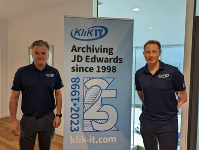 Richard Wilde and James Paske, JD Edwards Product Consultants, Klik IT