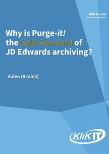 Purge-it! is the gold standard of JD Edwards archiving
