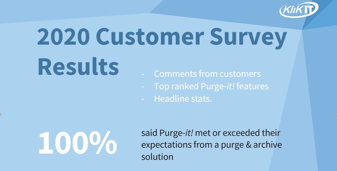 Purge-it! Customer Survey Results
