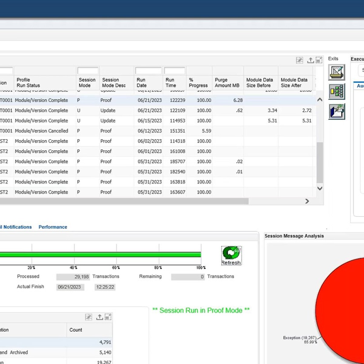How to delete JD Edwards data that's beyond its retention date