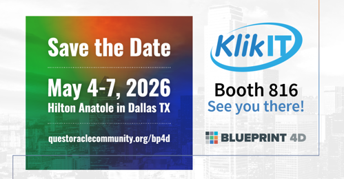 BLUEPRINT 4D Conference | May 4 -7, 2026 | Find Klik IT on Booth 816