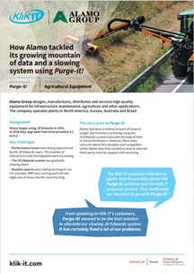 Alamo Group | JD Edwards archiving | Case Study | Purge-it!