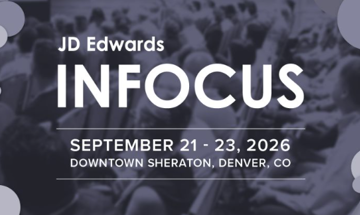 JD Edwards INFOCUS 2026 Conference
