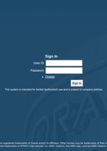 Oracle JD Edwards Sign in