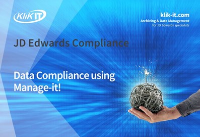 JD Edwards Data Compliance | on demand webinar