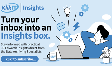 Subscribe to Klik IT's JD Edwards Insights Newsletter