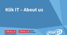 Klik IT specialises in Archiving and Data Management solutions for JD Edwards.  Klik IT is based near London in the UK.
