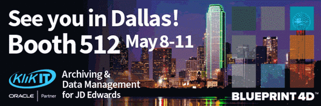 Quest Oracle Community BLUEPRINT4D Conference | JD Edwards users conference | May 8-11, 2023 | Dallas, TX